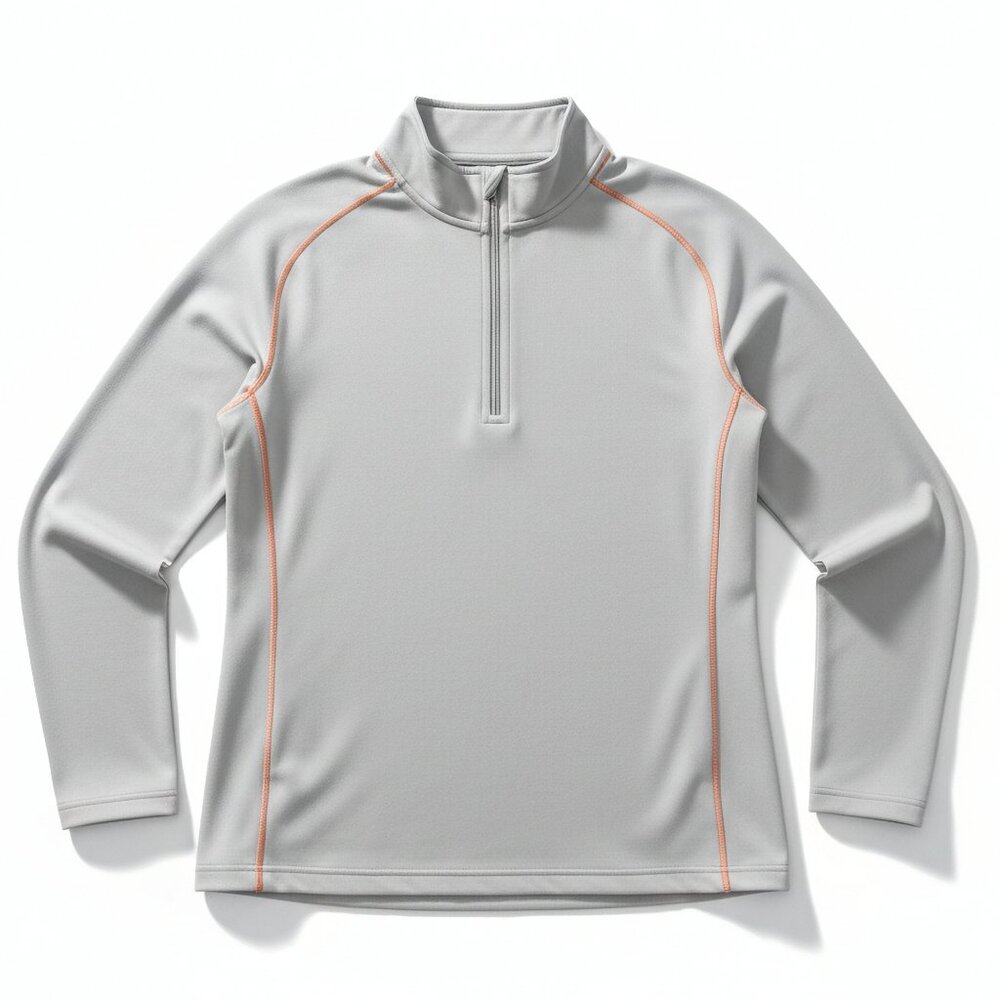 Athleta Half Zip Pullover Gray Running Athletic T… - image 1